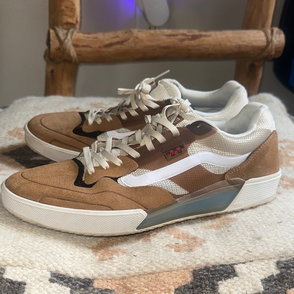 Vans Brown White Black Off the wall Sneakers